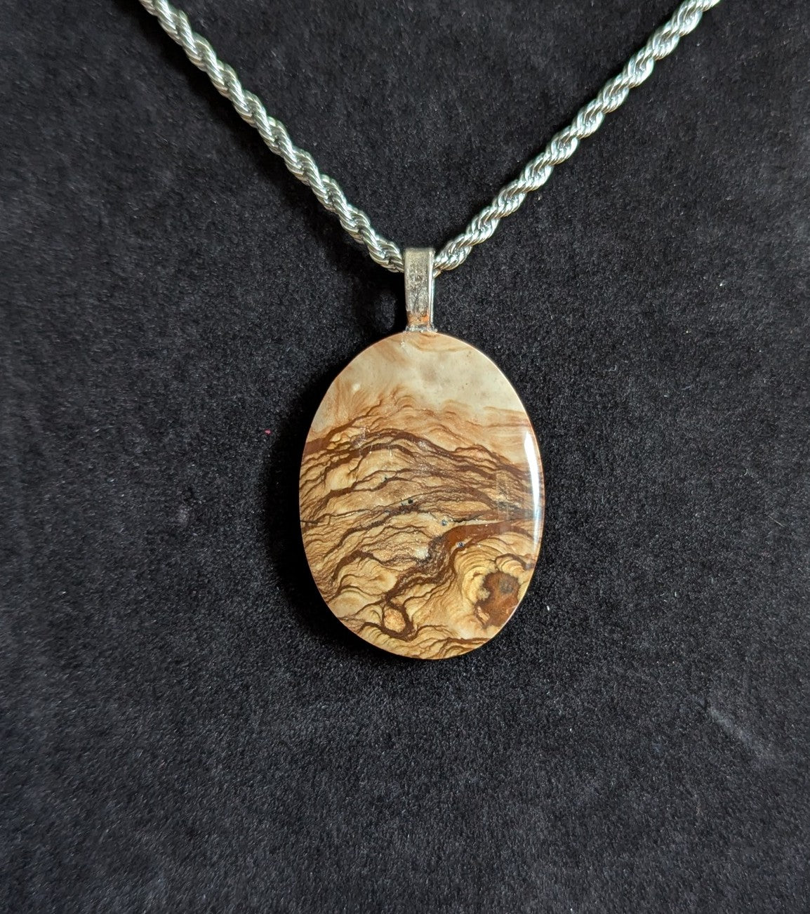 Biggs Jasper Pendant with chain
