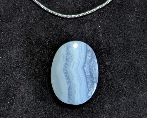 Blue Lace Agate Cabochon