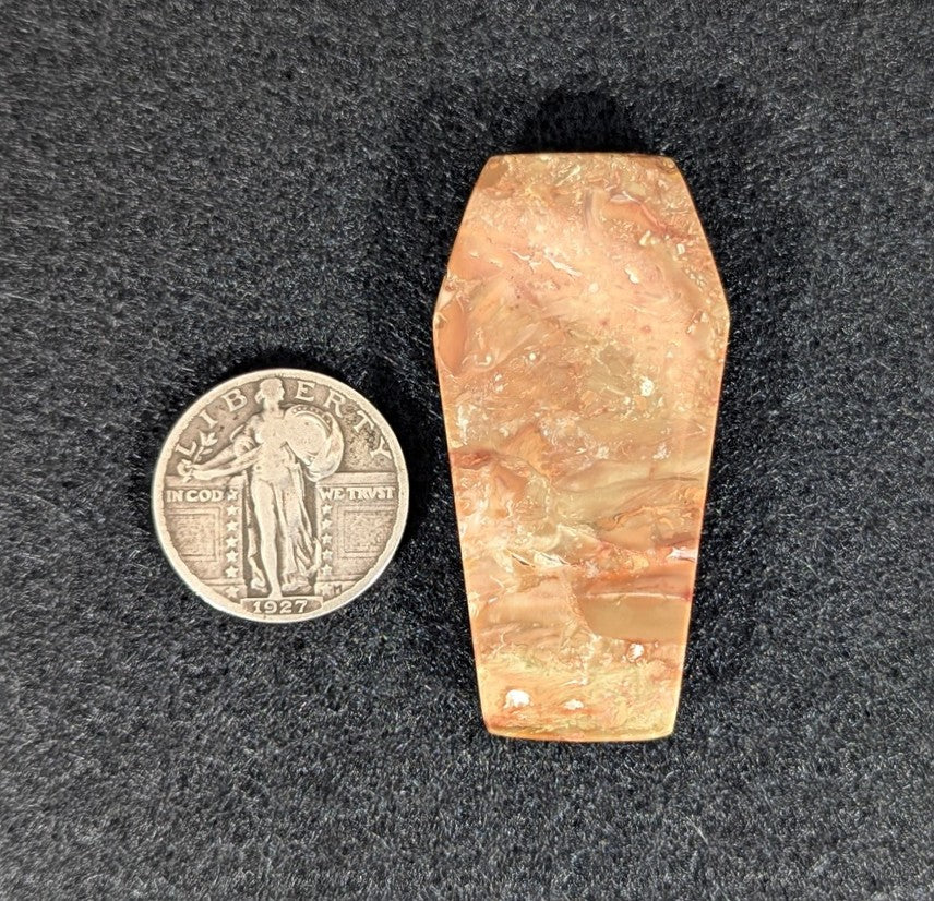 Carrasite Picture Jasper Coffin Shaped