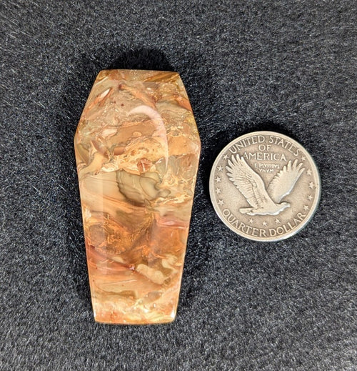 Carrasite Picture Jasper Coffin Shaped
