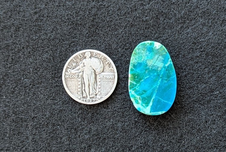 Chilean Blue Common Opal Cabochon