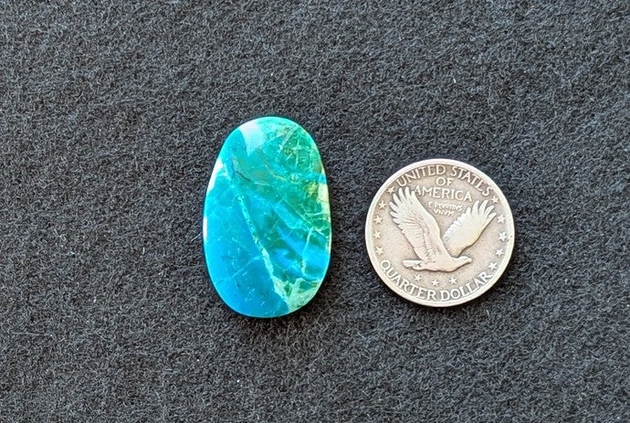 Chilean Blue Common Opal Cabochon