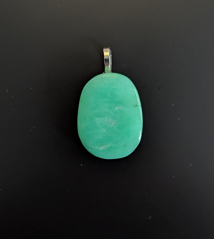 Chrysoprase Pendant with Bail