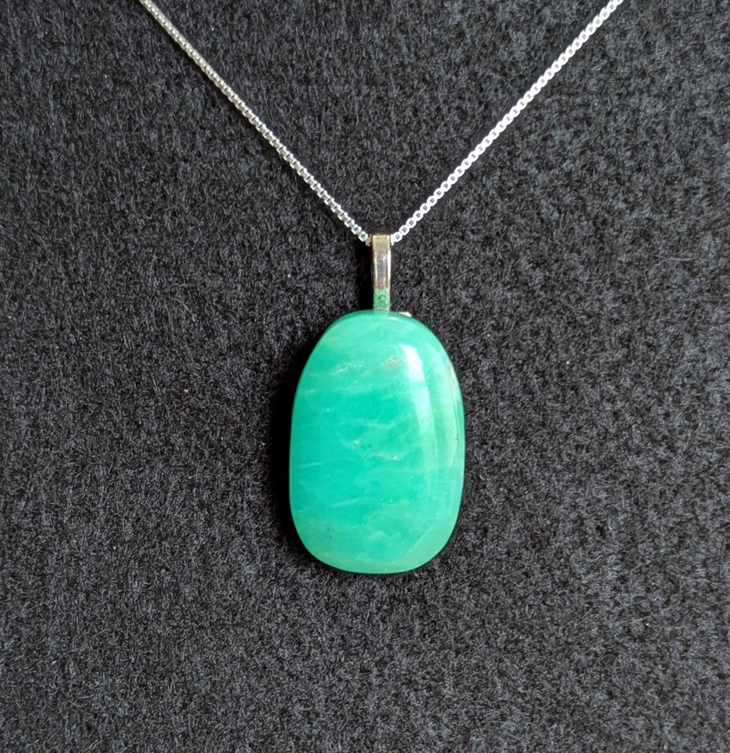 Chrysoprase Pendant with Bail