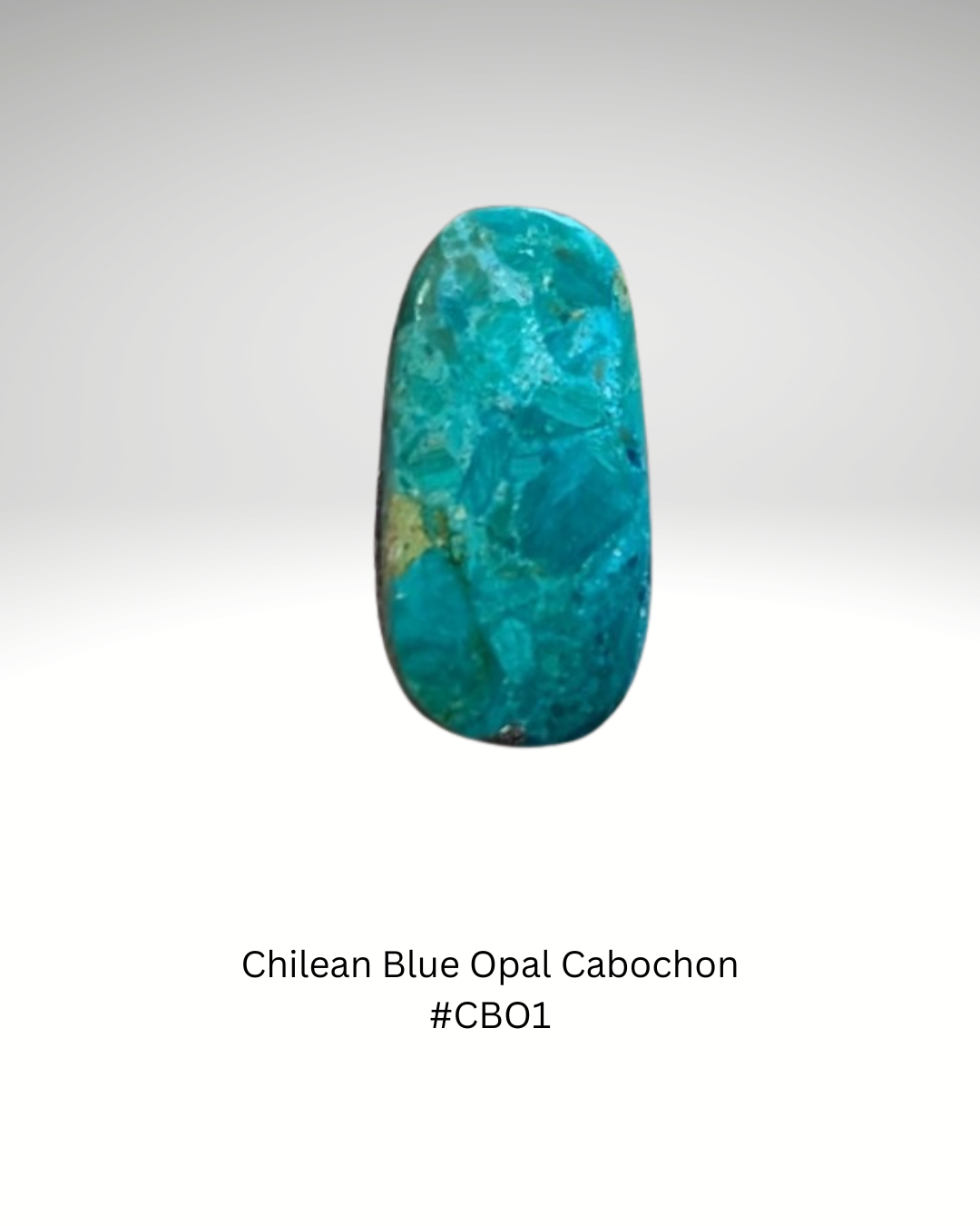 Multi-hued Chilean Blue Opal Cabochon