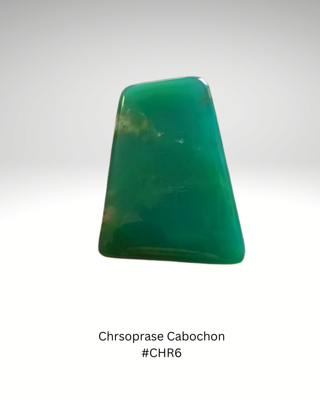 Freeform Chrysoprase Cabochon