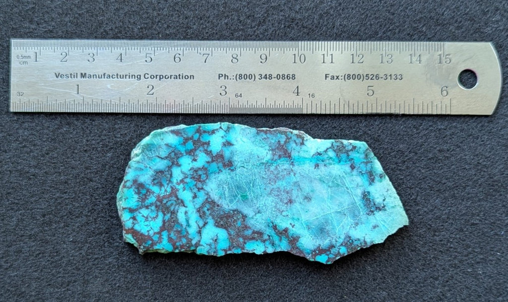 Chrysocolla with Tenorite Slab