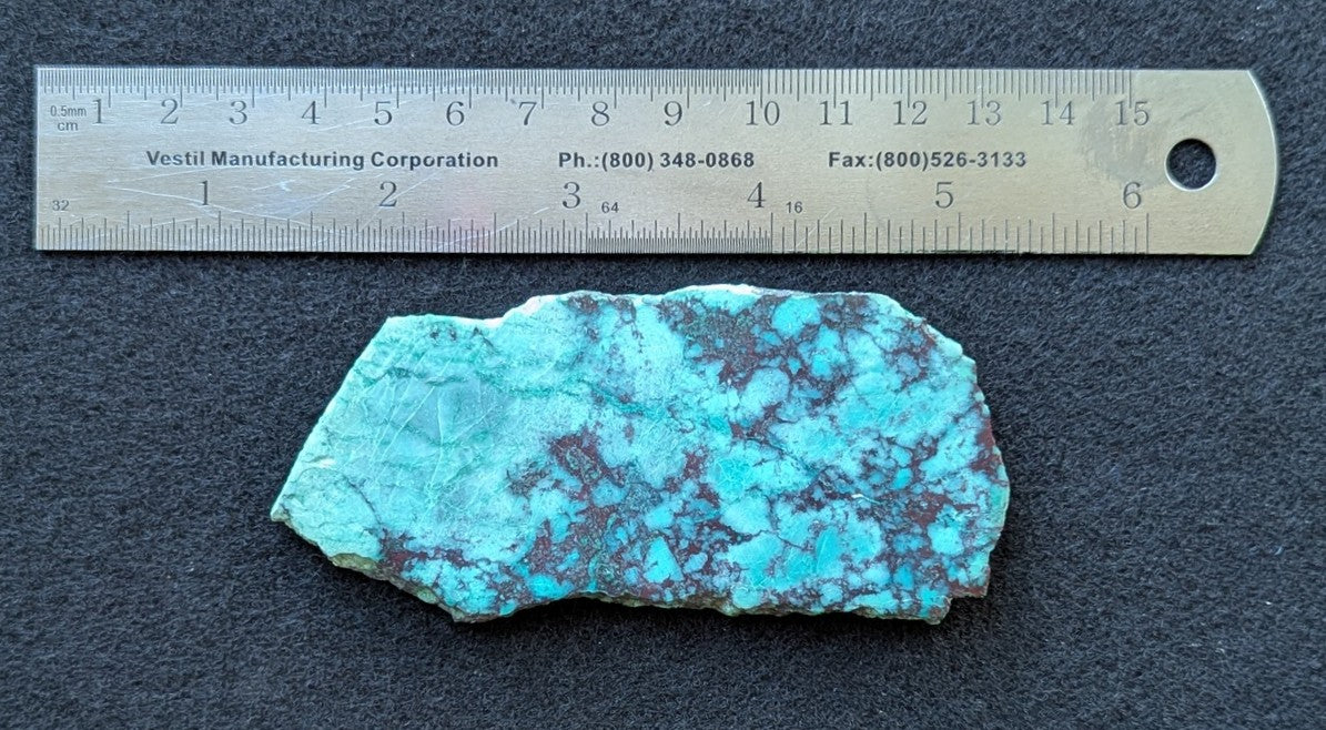 Chrysocolla with Tenorite Slab