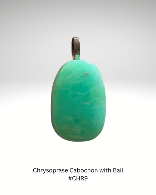 Chrysoprase Pendant with Bail