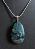 Ithaca Peak Turquoise Cabochon Pendant with chain