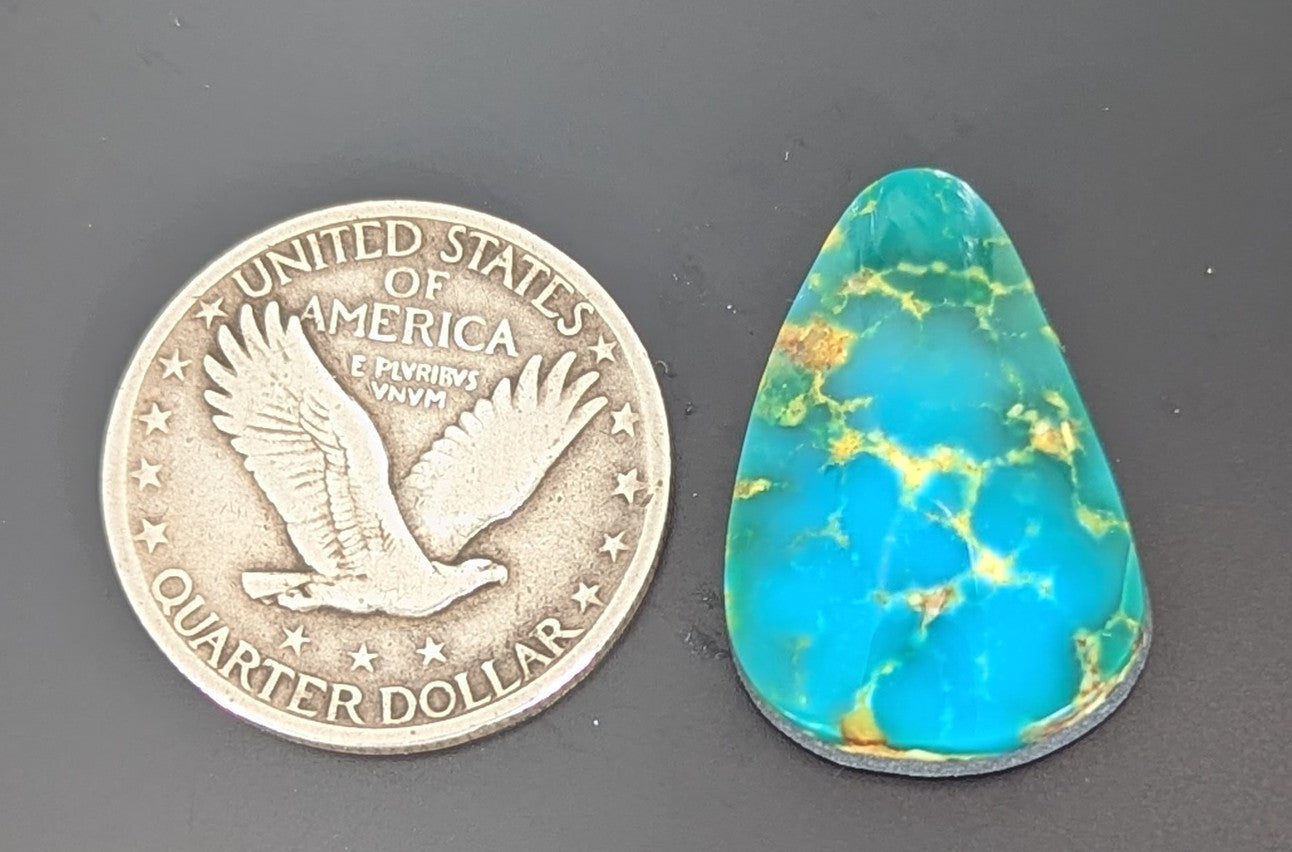 Kingman Polychrome Turquoise Cabochon