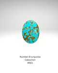 Number 8 Turquoise Cabochon