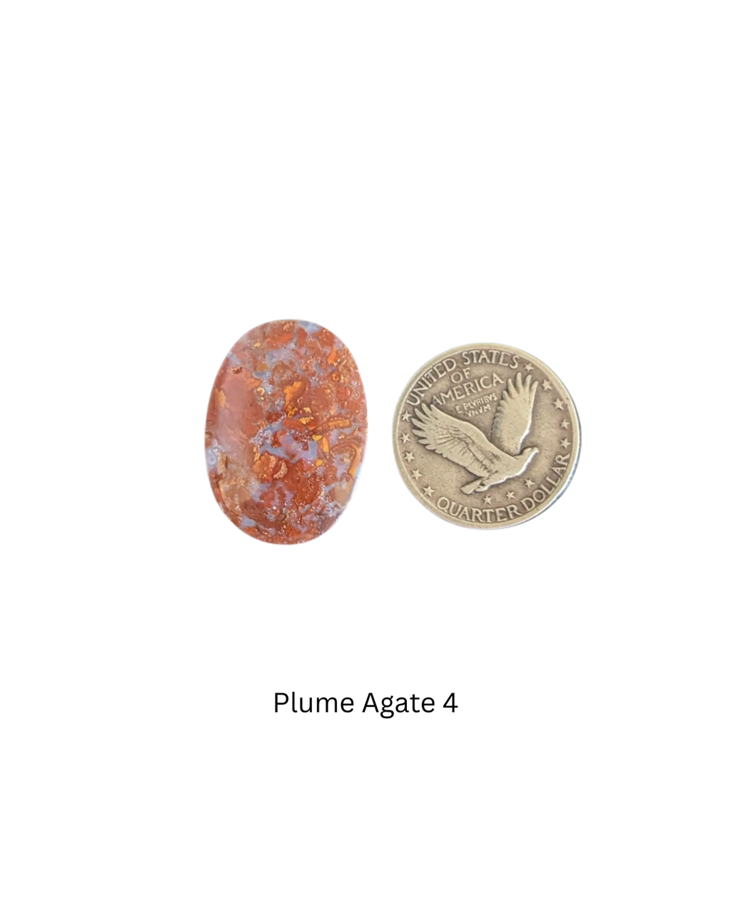 Plume Agate Cabochon