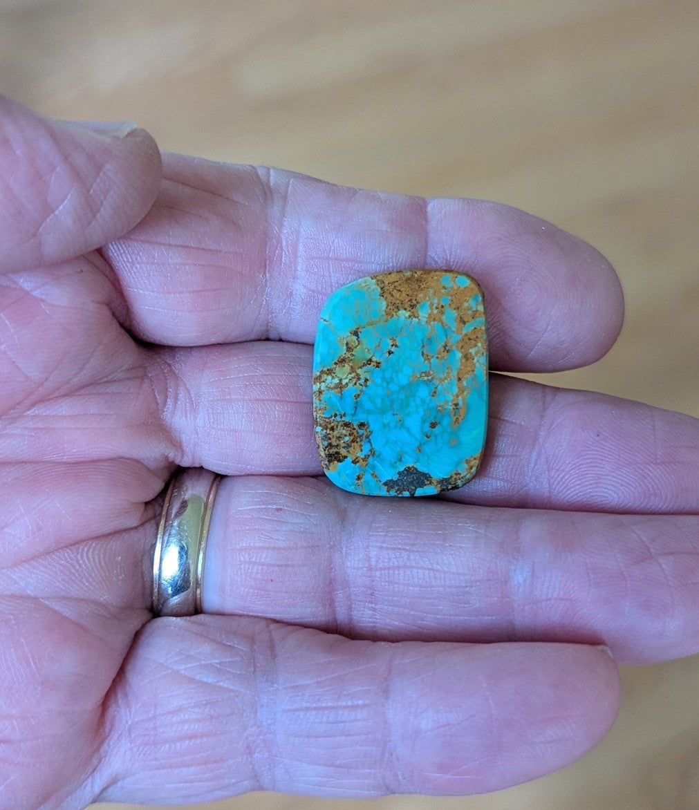 Polychrome Kingman Turquoise Cabochon