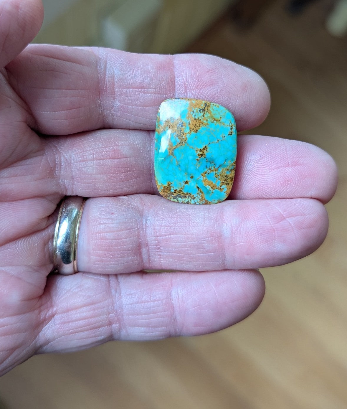 Polychrome Kingman Turquoise Cabochon
