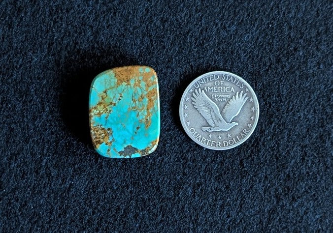 Polychrome Kingman Turquoise Cabochon