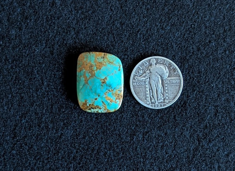 Polychrome Kingman Turquoise Cabochon
