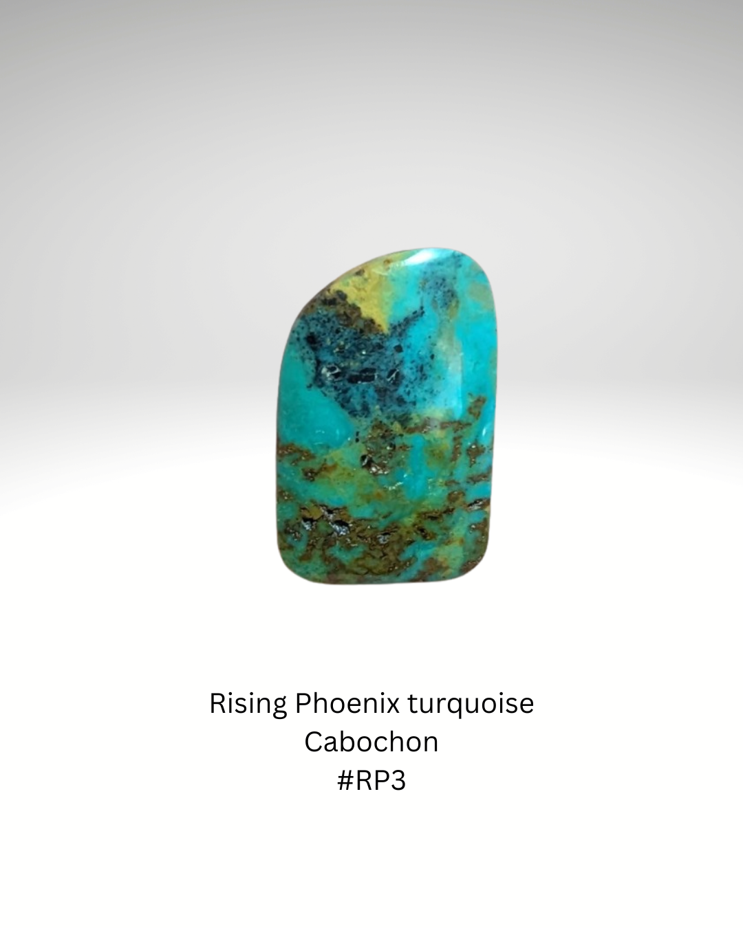 Freeform Rising Phoenix Turquoise Cabochon