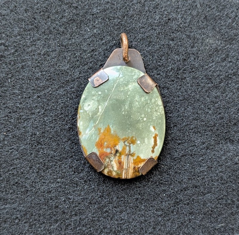 Rocky Butte Picture Jasper Pendant with chain