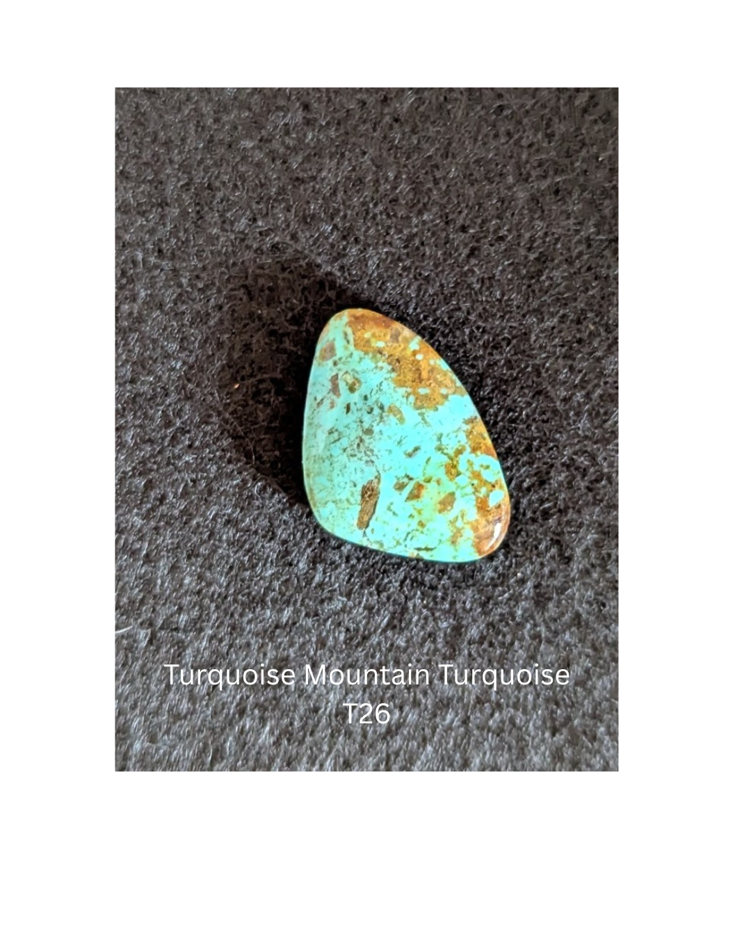 Freeform Turquoise Mountain Turquoise Cabochon