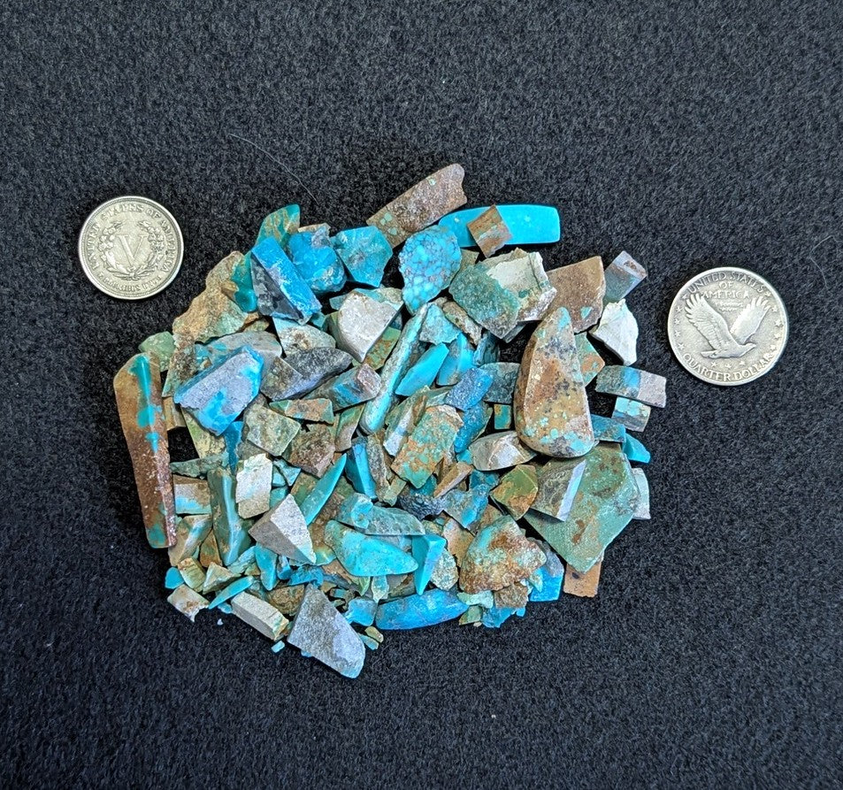 Lot of rough Turquoise "cuttings"