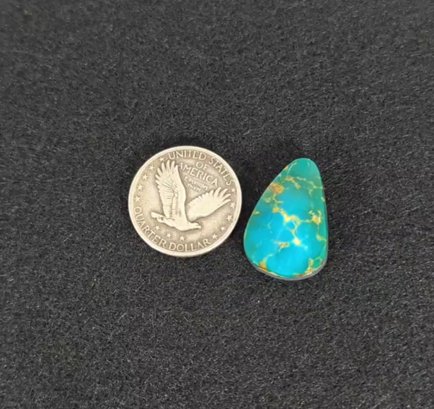 Kingman Polychrome Turquoise Cabochon