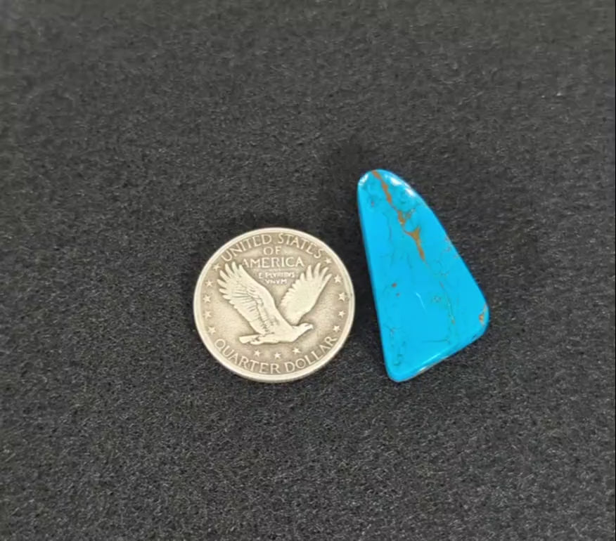 Freeform Copper King Turquoise Cabochon