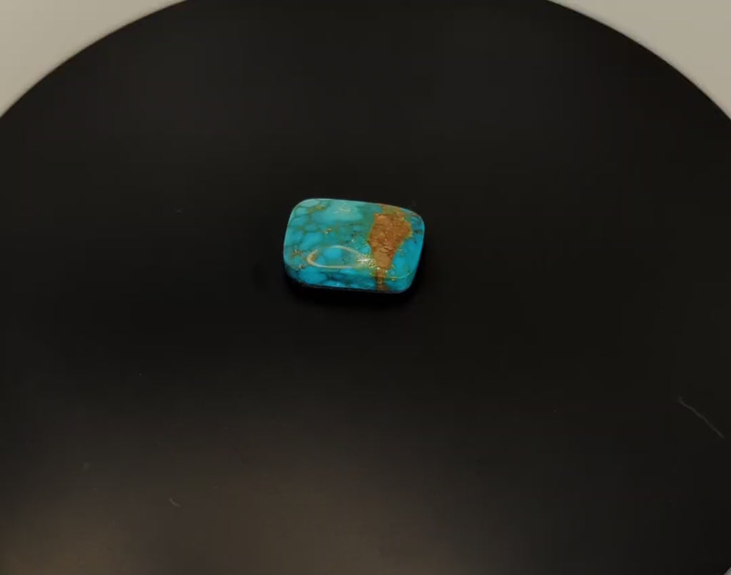 Multi-hued Copper King Turquoise Cabochon