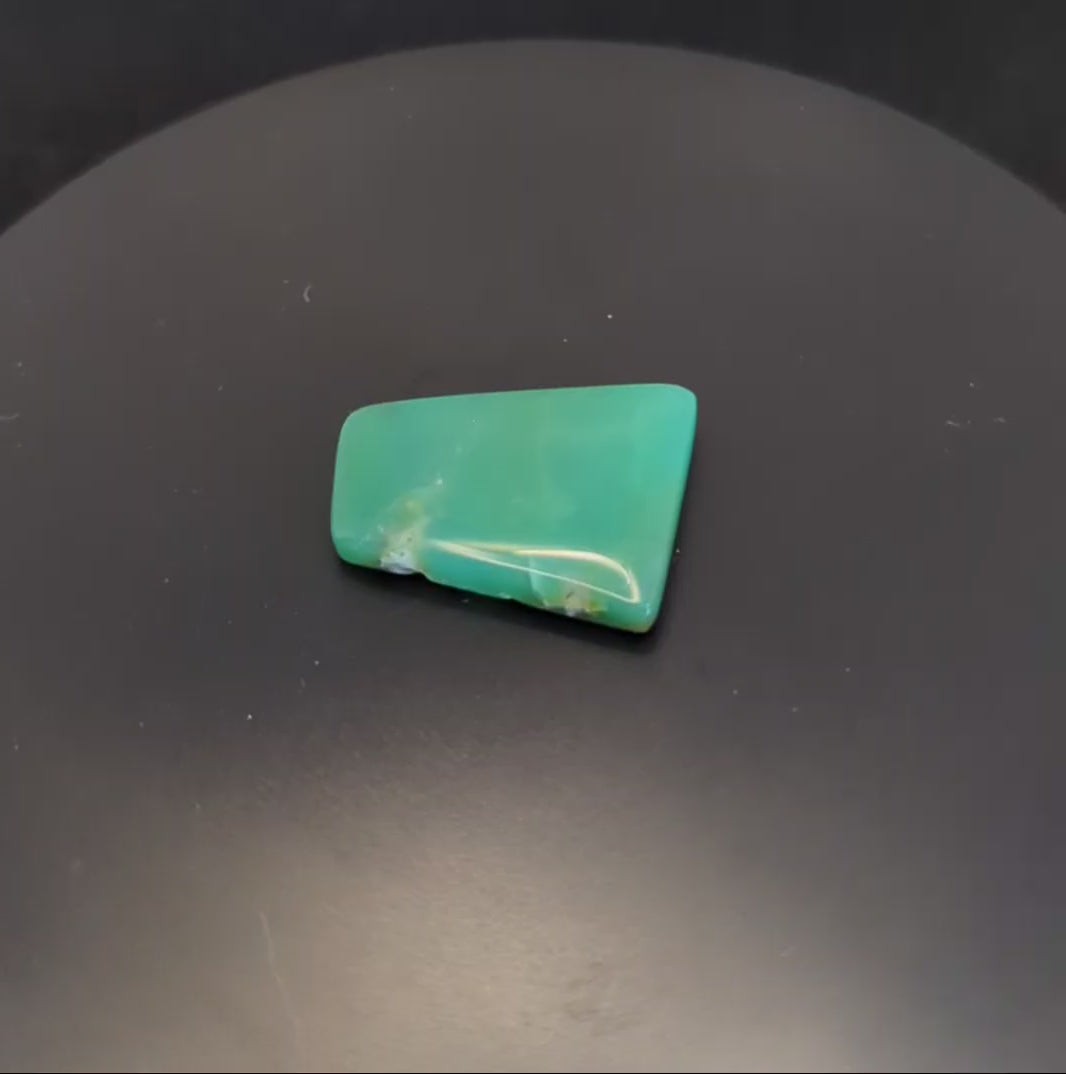 Freeform Chrysoprase Cabochon