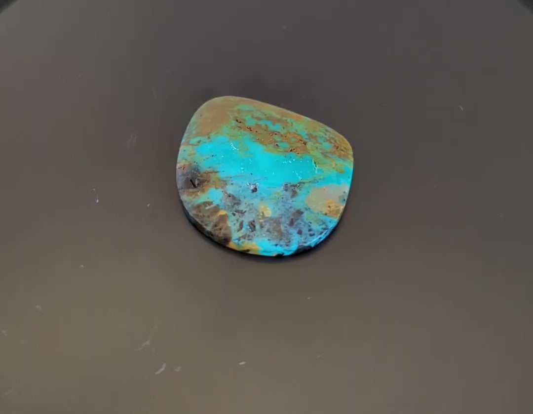 Exquisite Rising Phoenix Turquoise Cabochon